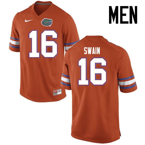 NCAA Florida Gators Freddie Swain Men's #16 Nike Orange Stitched Authentic College Football Jersey SVX3064YW